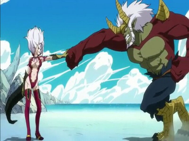 Anime Characters Fighting — Blue, Dramatic, Afternoon