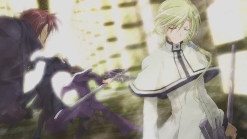 Anime Characters Fighting — White