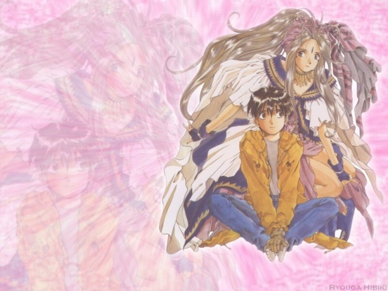 Anime Characters Floating — Pink