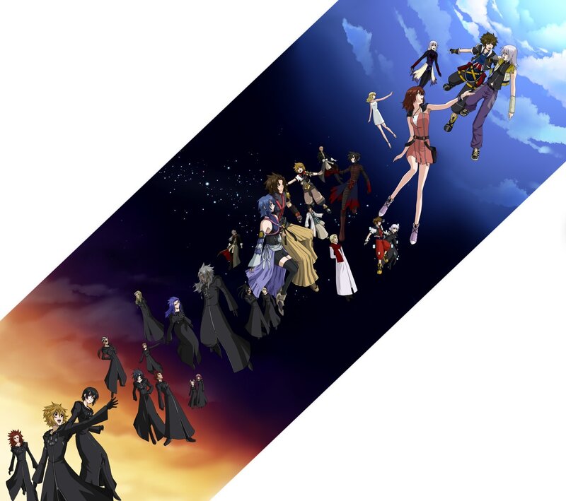 Anime Characters Floating