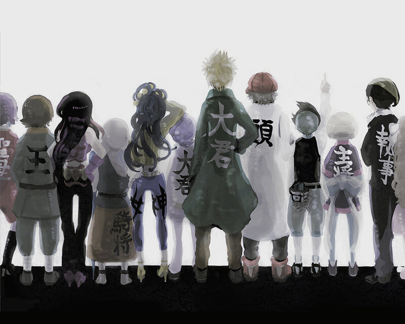 anime characters from behind