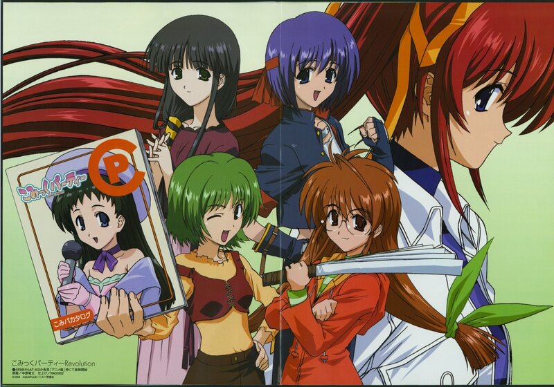 Anime characters from Komikku Party Revolution