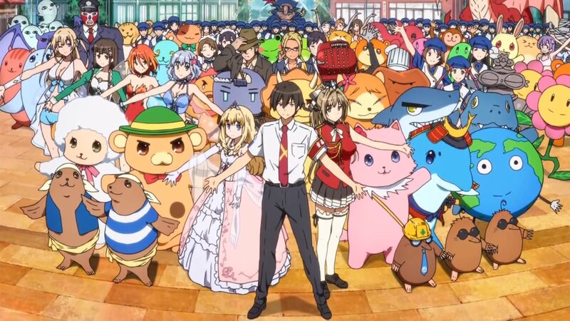 Anime Characters Gathering — Blue