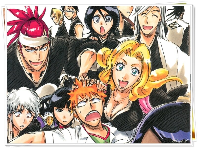 Anime Characters Group — Black, Chaotic
