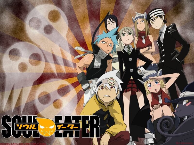 Anime Characters Group — Black, Dramatic, Ghosts