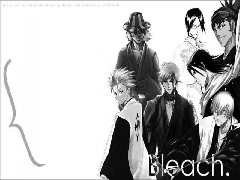 Anime Characters Group — Black, Dramatic, Manga