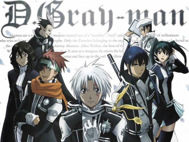 Anime Characters Group — Black, Dramatic, Military Uniforms