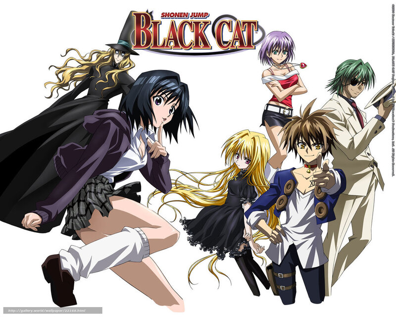 Anime Characters Group — Black, Dramatic, Witch Hat