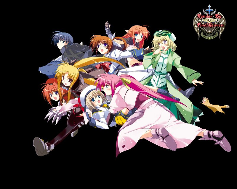 Anime Characters Group — Black, Dynamic