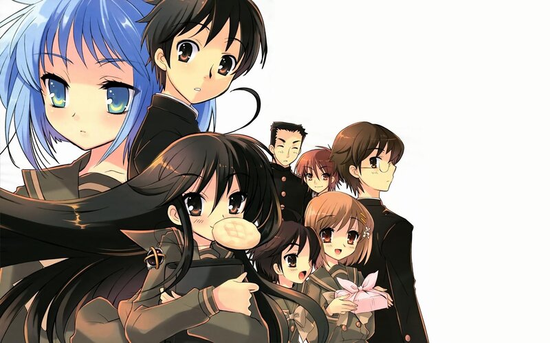 Anime Characters Group — Black, Neutral
