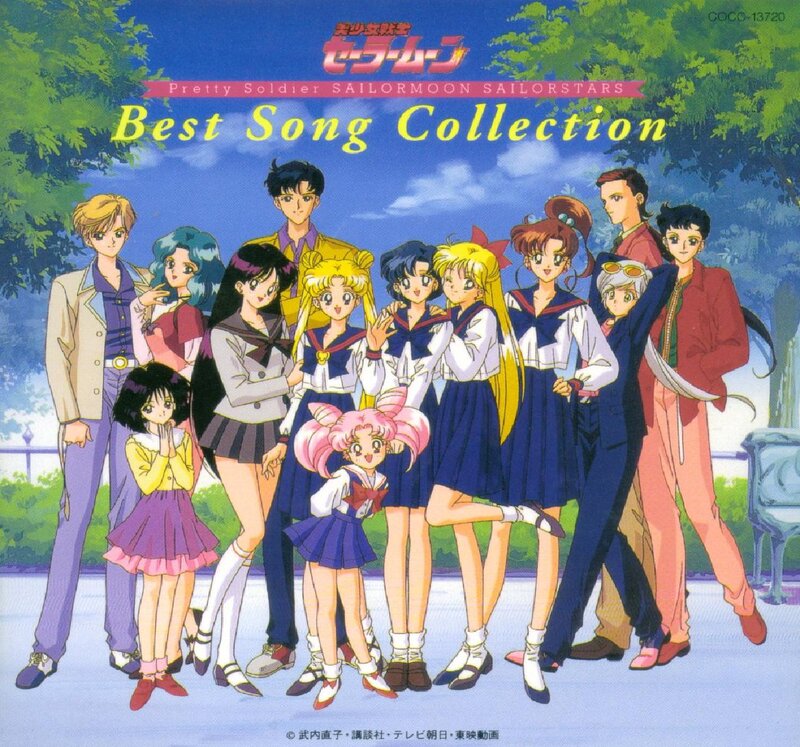 Anime Characters Group — Blue, Cheerful, Afternoon