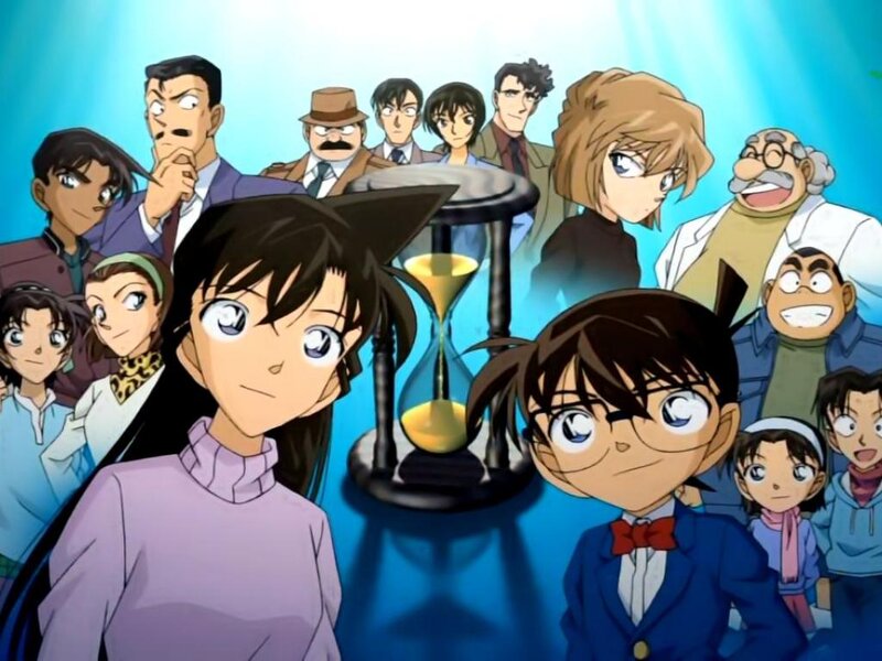 Anime Characters Group — Blue, Dramatic, Hourglass