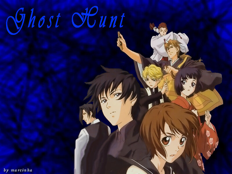 Anime Characters Group — Blue, Dramatic, Night