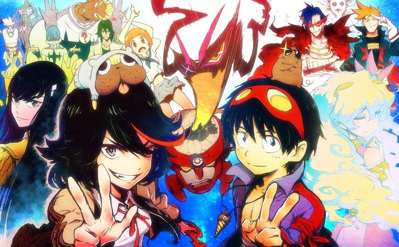 Anime Characters Group — Blue, Energetic, Action