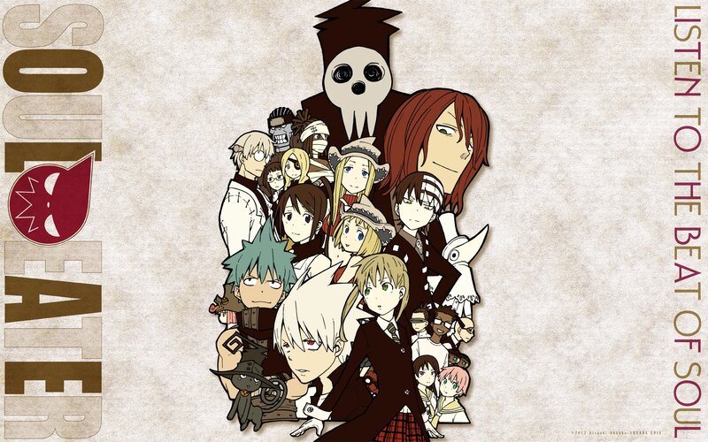 Anime Characters Group — Brown, Dramatic, Manga