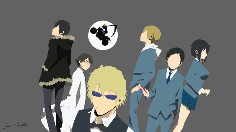 Anime Characters Group — Gray, Neutral