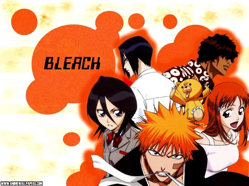 Anime Characters Group — Orange, Dramatic, Bear Plushie