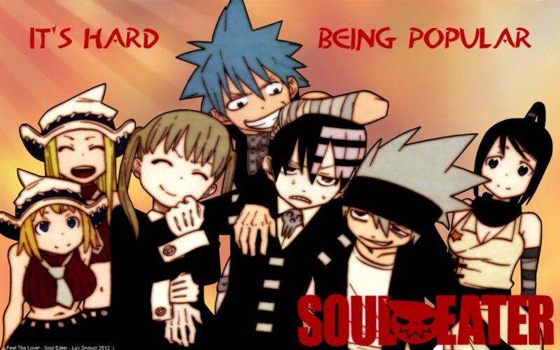 Anime Characters Group — Orange, Playful