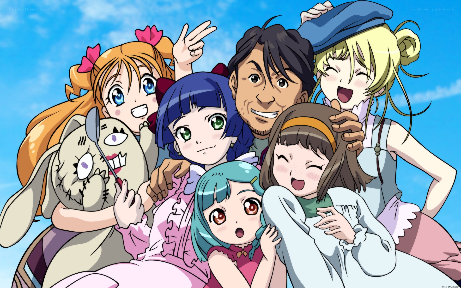 anime characters group photo