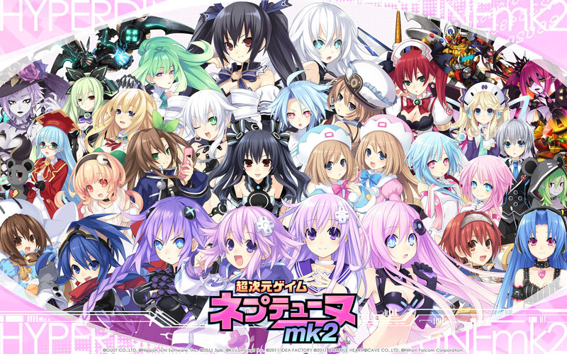 Anime Characters Group — Pink, Energetic, Video Game