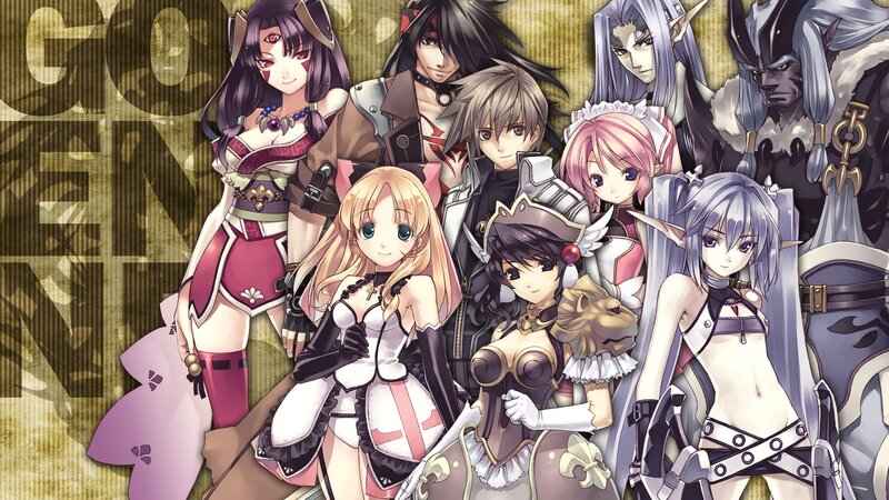 anime characters group portrait