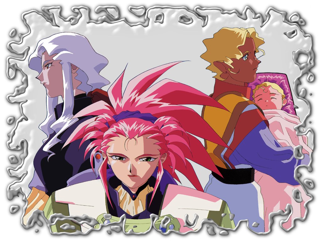 anime characters group portrait