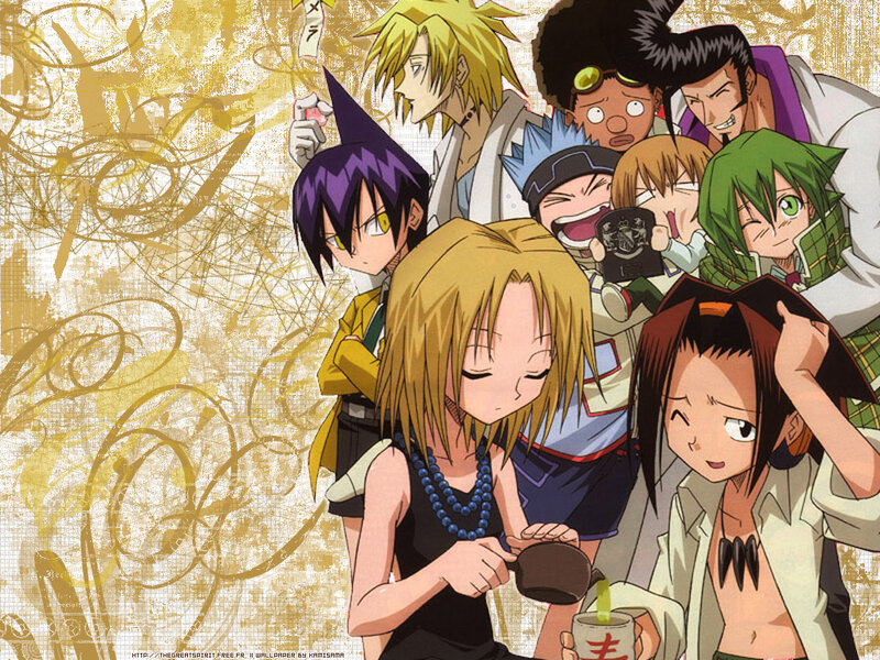 anime characters group portrait