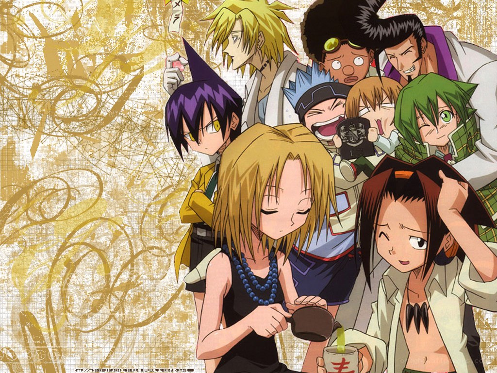 anime characters group portrait