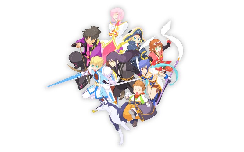 anime characters group portrait