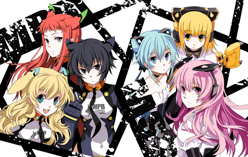 anime characters group portrait
