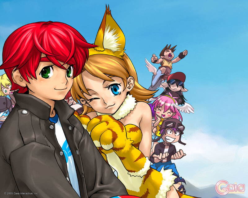 anime characters group portrait