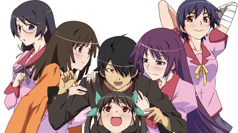 anime characters group pose