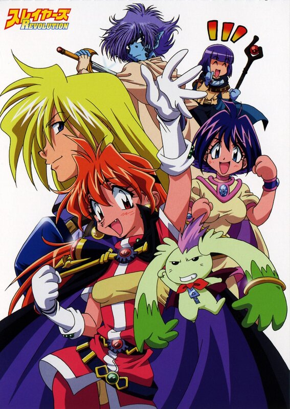 Anime Characters Group — Purple, Energetic, Sword