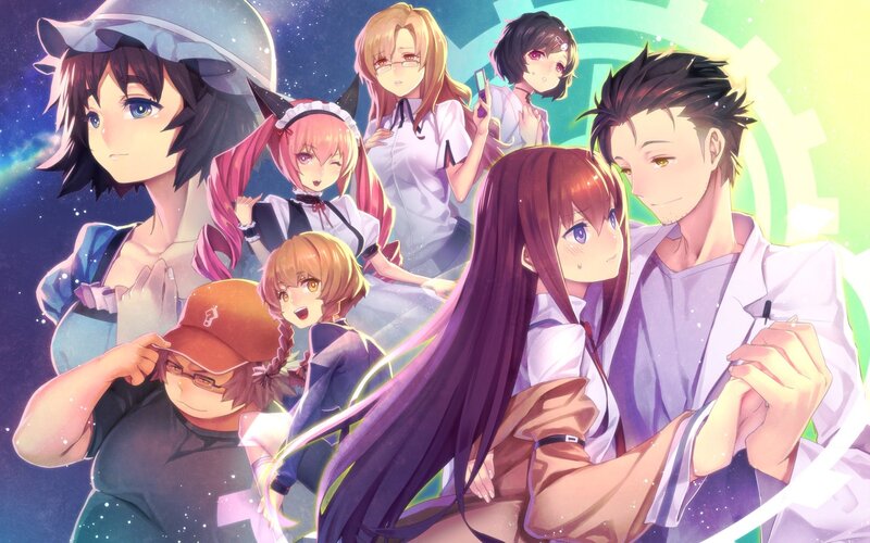 Anime Characters Group — Purple, Fantastical, Night