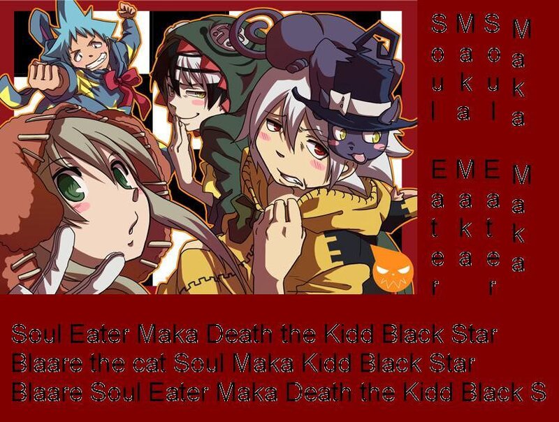 Anime Characters Group — Red, Playful