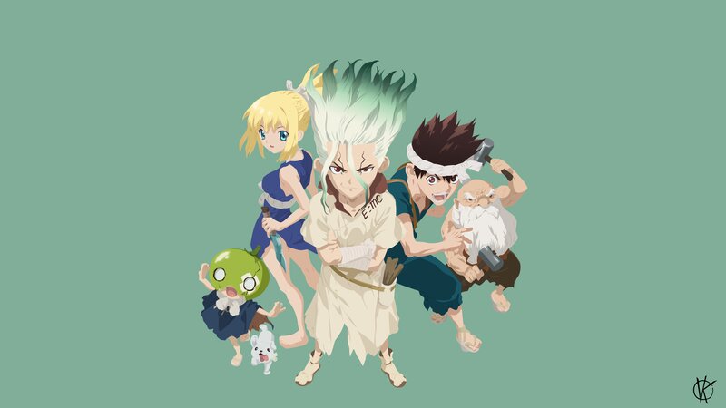 Anime Characters Group — Teal