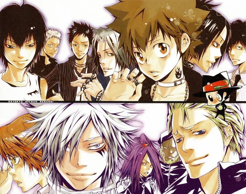 Anime Characters Group — White, Dramatic, Manga