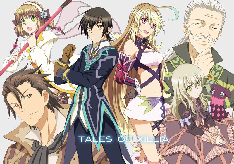 Anime Characters Group — White, Dramatic, Sword