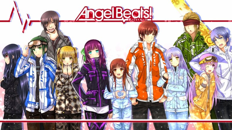 Anime Characters Group — White, Festive