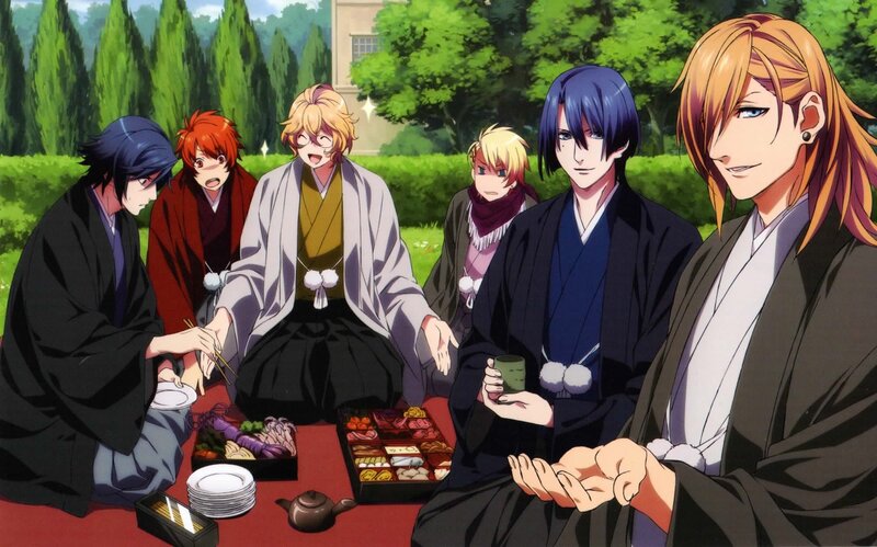 Anime Characters Having Picnic — Green, Peaceful