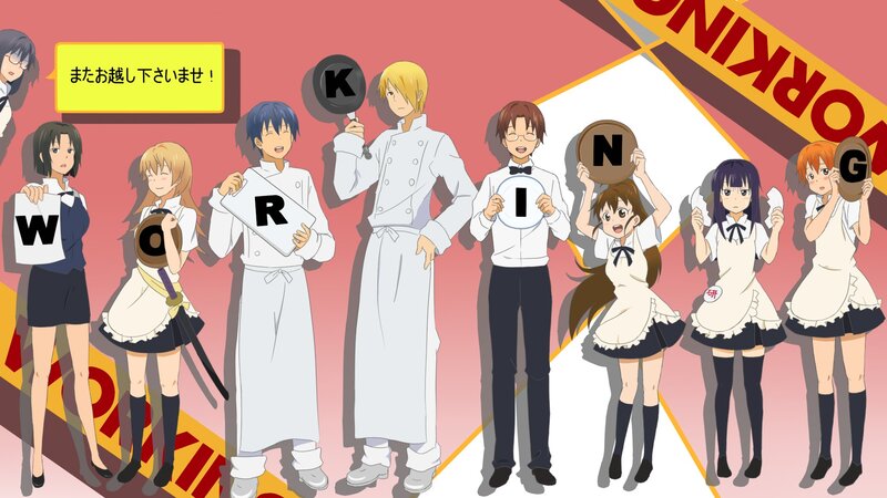 Anime Characters Holding Letters