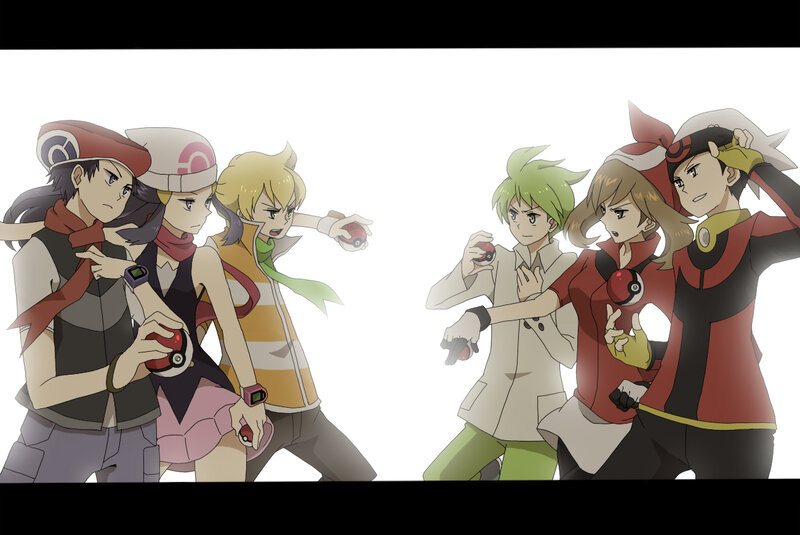 Anime Characters Holding Poké Balls
