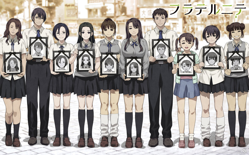 Anime Characters Holding Portraits