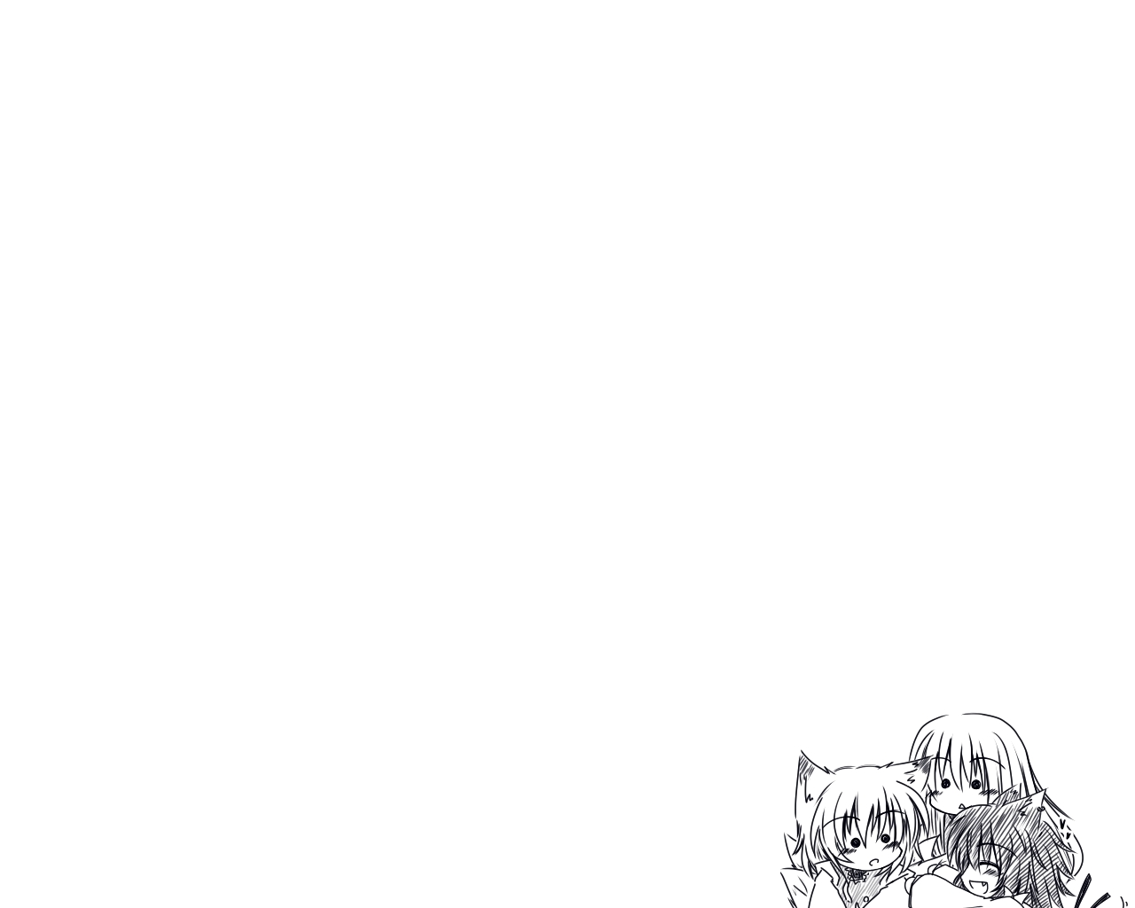 anime characters hugging
