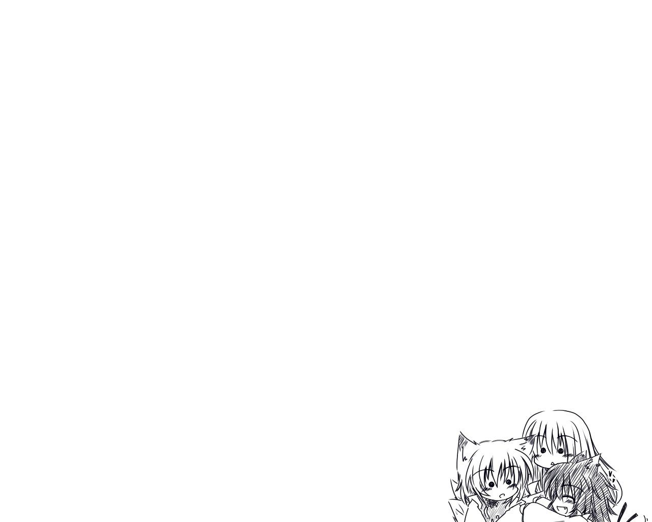 anime characters hugging