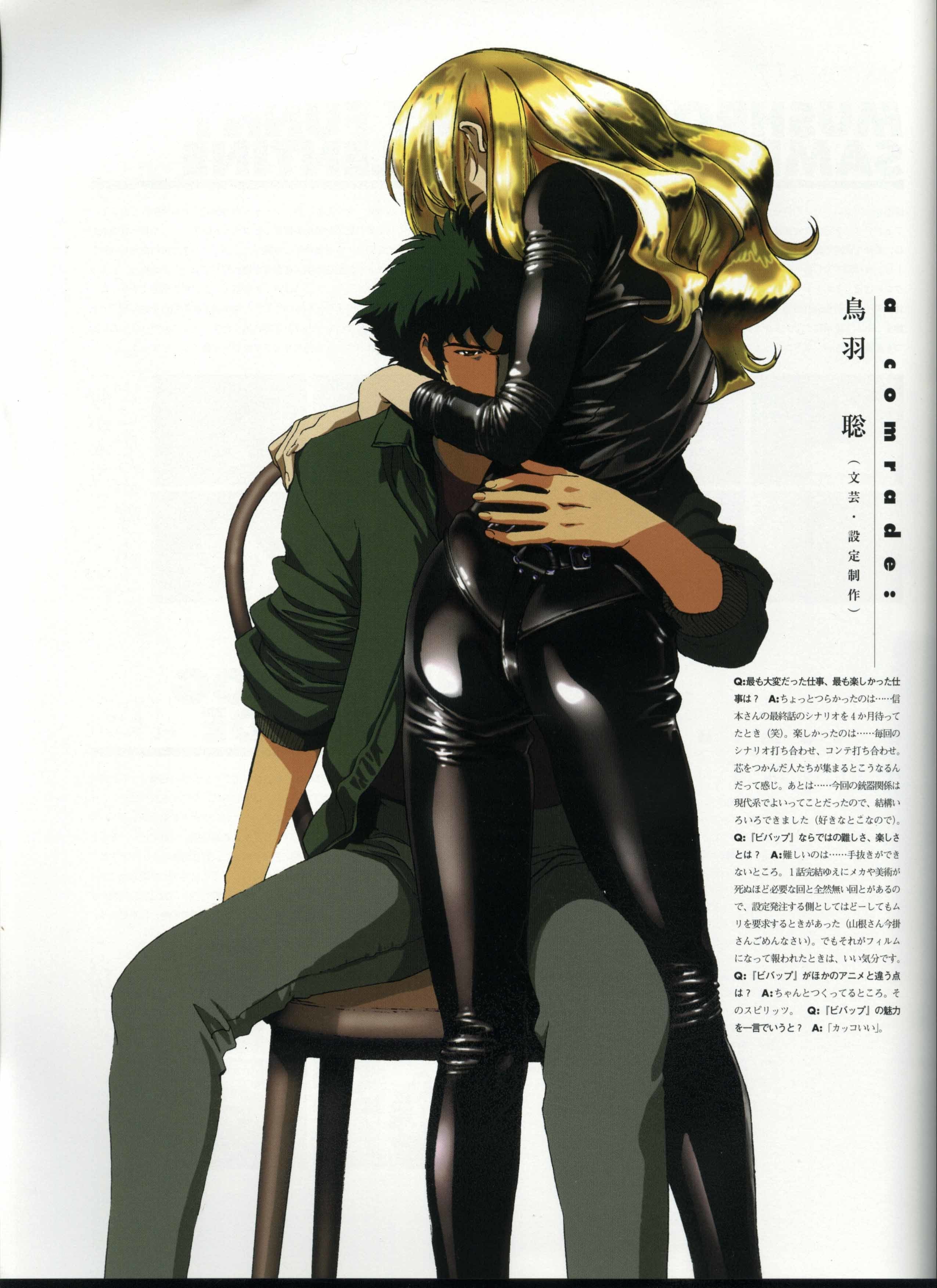 anime characters hugging