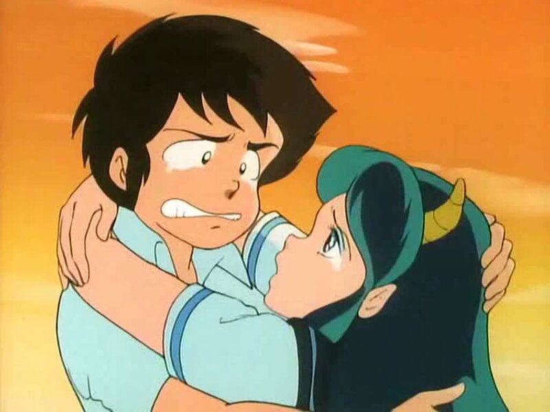 anime characters hugging