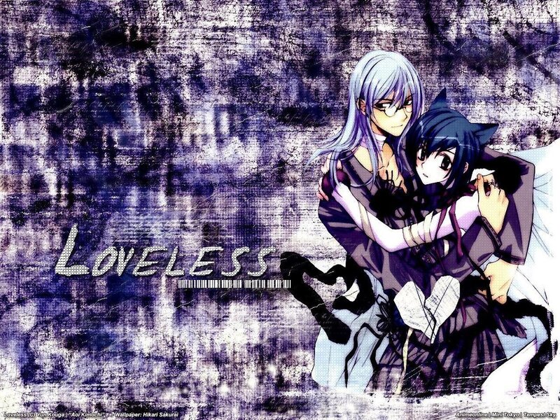 Anime characters hugging