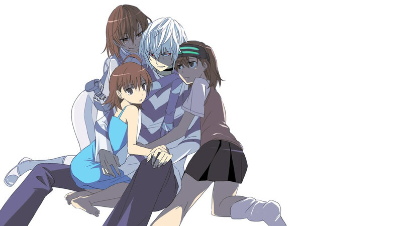anime characters hugging