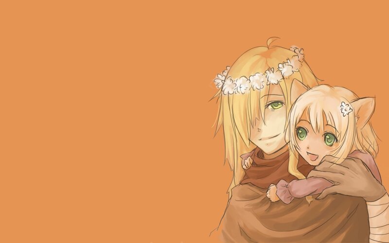 anime characters hugging